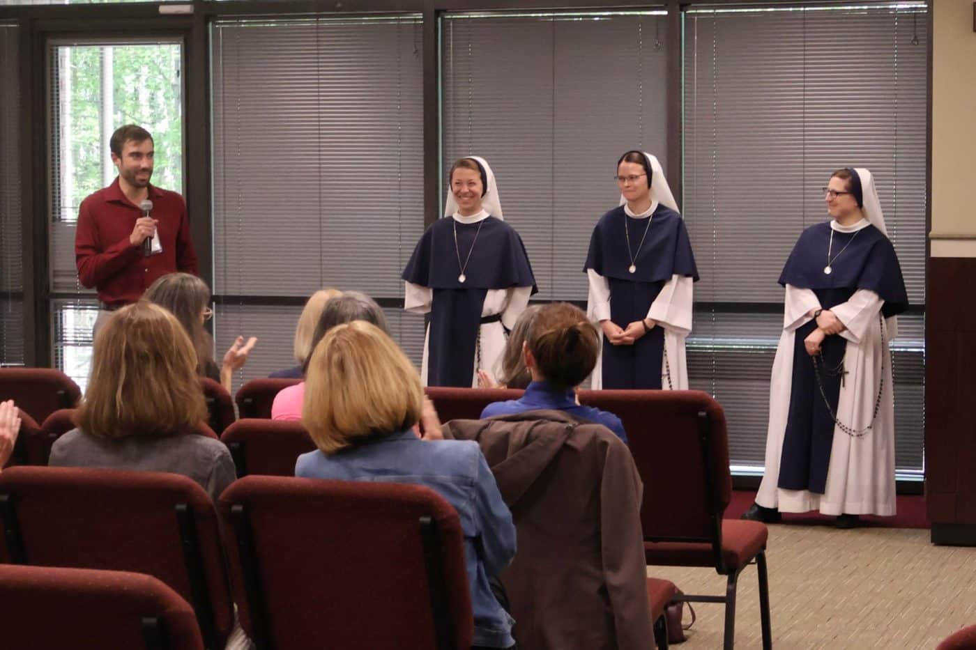 Joey Martineck leads the Sisters of Life morning of reflection
